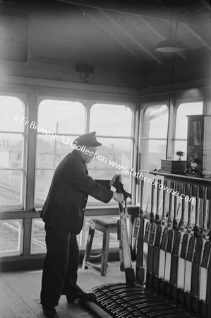 SIGNALMAN A COONEY IN CABIN